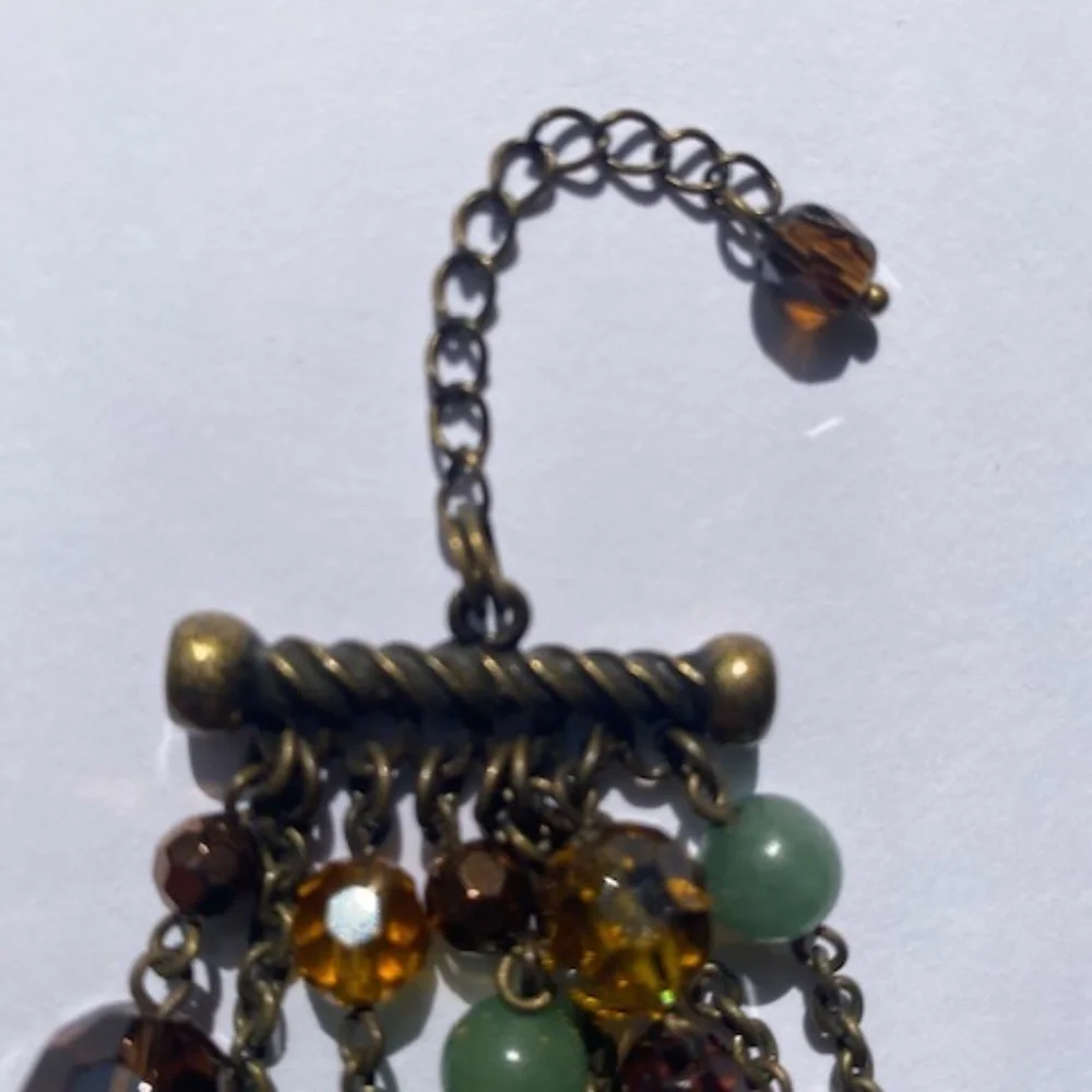 VINTAGE Faceted 8-Stranded Chain Bead Bracelet Y2K